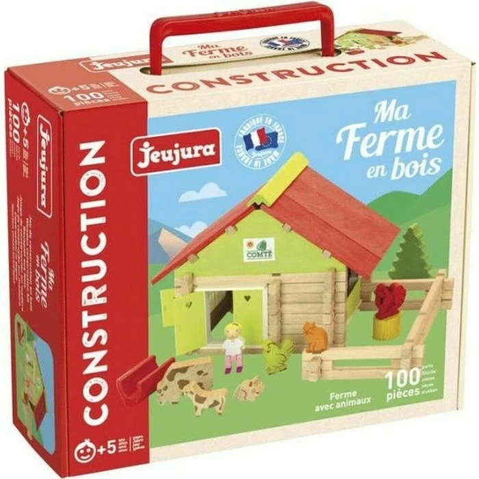 Μινιατούρα Jeujura Farm With Animals 100 Τεμάχια Playset