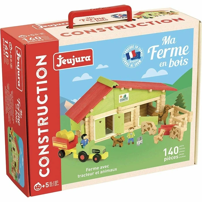 Μινιατούρες Δράσης Jeujura Wooden Farm 140 Τεμάχια Playset