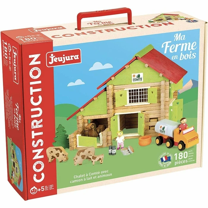 Παιχνίδι Μινιατούρα Jeujura My Wooden Farm 180 Τεμάχια