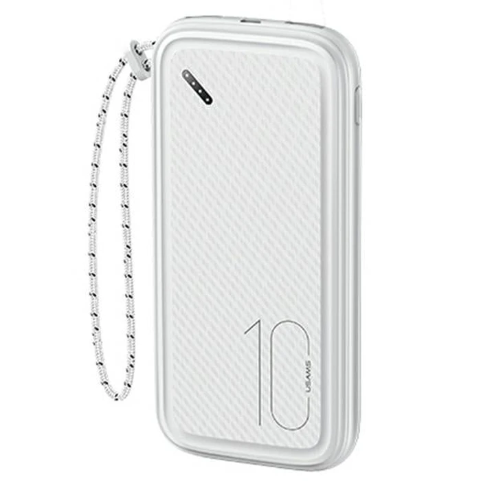Powerbank USAMS PB56 10000mAh 2xUSB/USB-C/microUSB Fast Charge white (US-CD150)