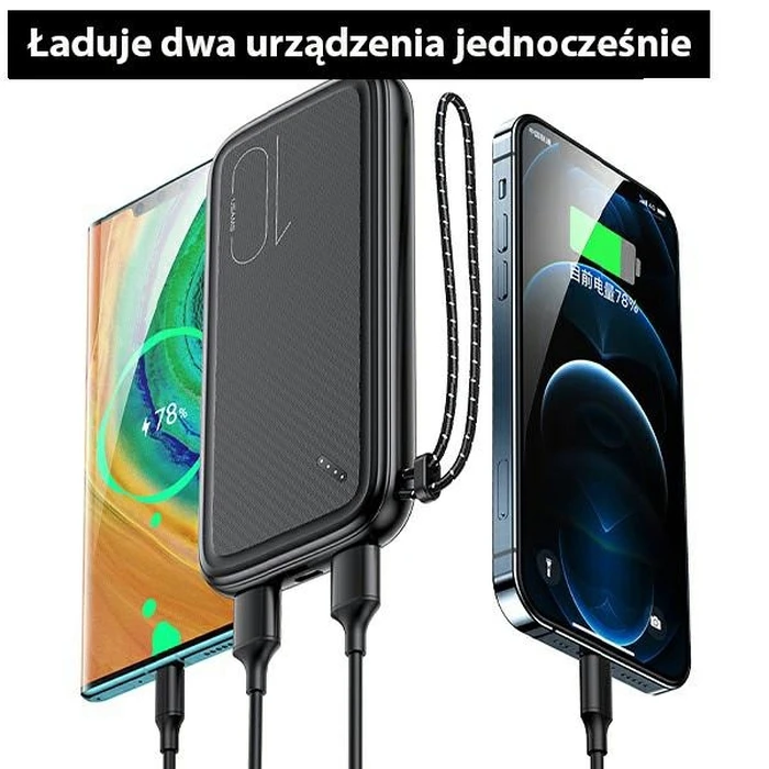 Powerbank USAMS PB56 10000mAh 2xUSB/USB-C/microUSB Fast Charge white (US-CD150)