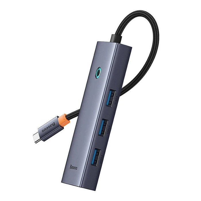 USB Hub 5-in-1 Baseus UltraJoy Series USB-C to HDMI4K@30Hz+3xUSB 3.0+1xPD (grey)