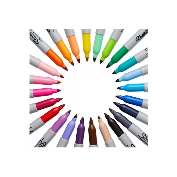 Sharpie Fine Permanent Marker Round Tip Green - Pack of 12