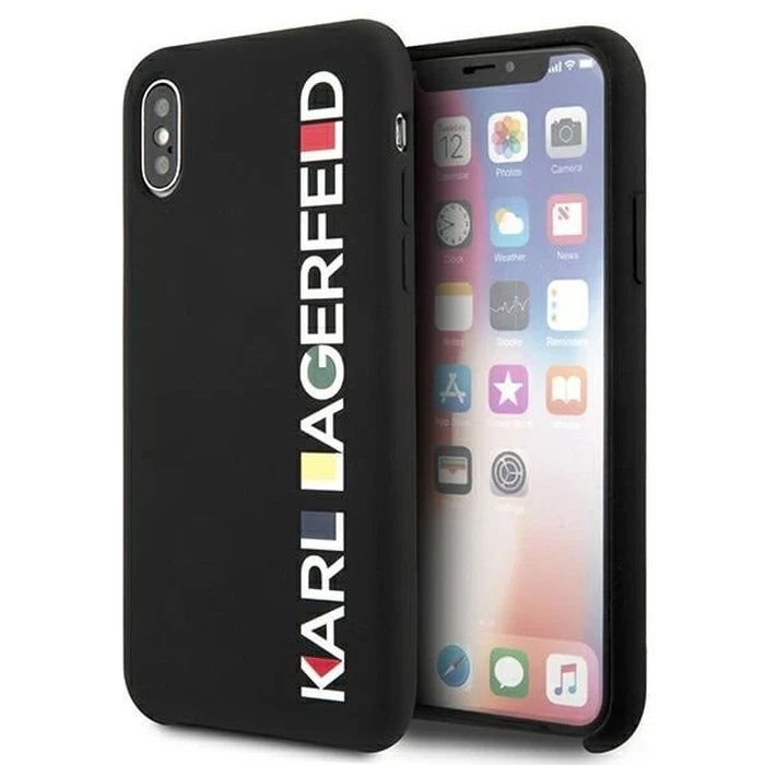 Karl Lagerfeld KLHCPXBHWHBK Apple iPhone XS/X hardcase black Glossy Bauhaus