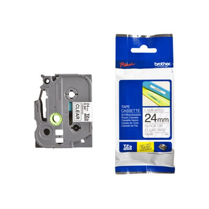 Ταινία Ετικετογράφου Brother TZe151 24mm farbl/bla