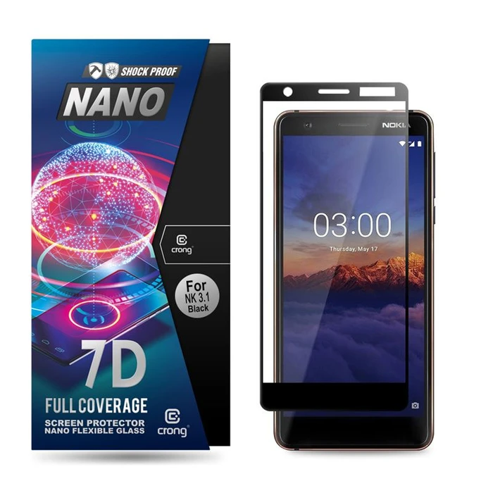 Crong 7D Nano Flexible Glass Nokia 3.1