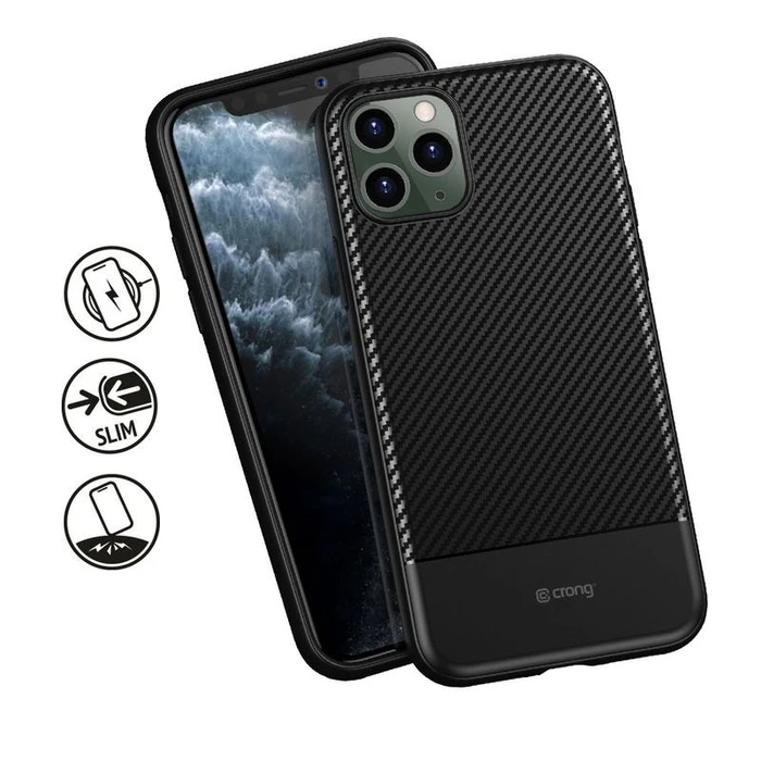 Crong Prestige Carbon Cover Apple iPhone 11 Pro (black)