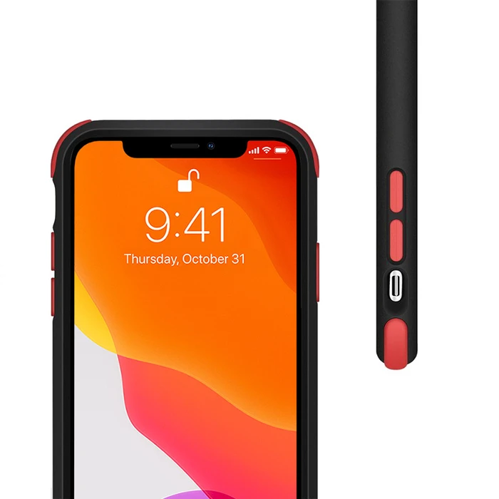 Crong Trace Clear Cover Apple iPhone 11 Pro (red)