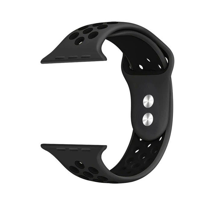 Belt Crong Duo Sport Apple Watch 4/5/6/7/SE/8/9/10 40/41/42mm (gray/black)