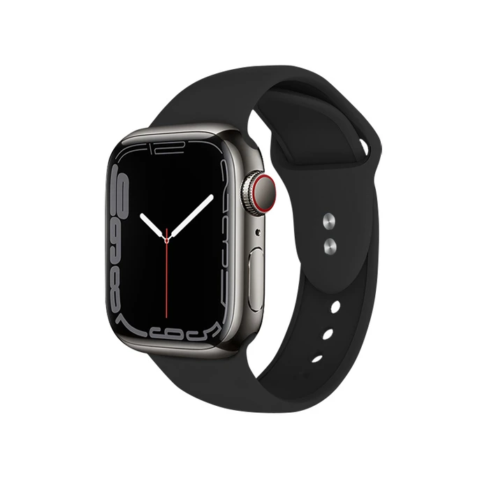Belt Crong Liquid Apple Watch 4/5/6/7/SE/8/9/10 40/41/42mm (black)