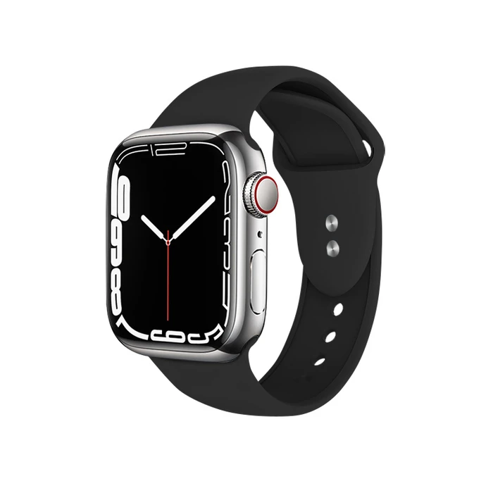 Belt Crong Liquid Apple Watch 4/5/6/7/SE/8/9/10 40/41/42mm (black)