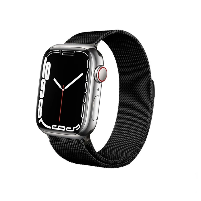 Bracelet Crong Milano Steel Apple Watch 4/5/6/7/SE/8/9 40/41mm (black)