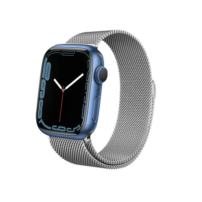 Bracelet Crong Milano Steel Apple Watch 4/5/6/7/SE/8/9 40/41mm (silver)