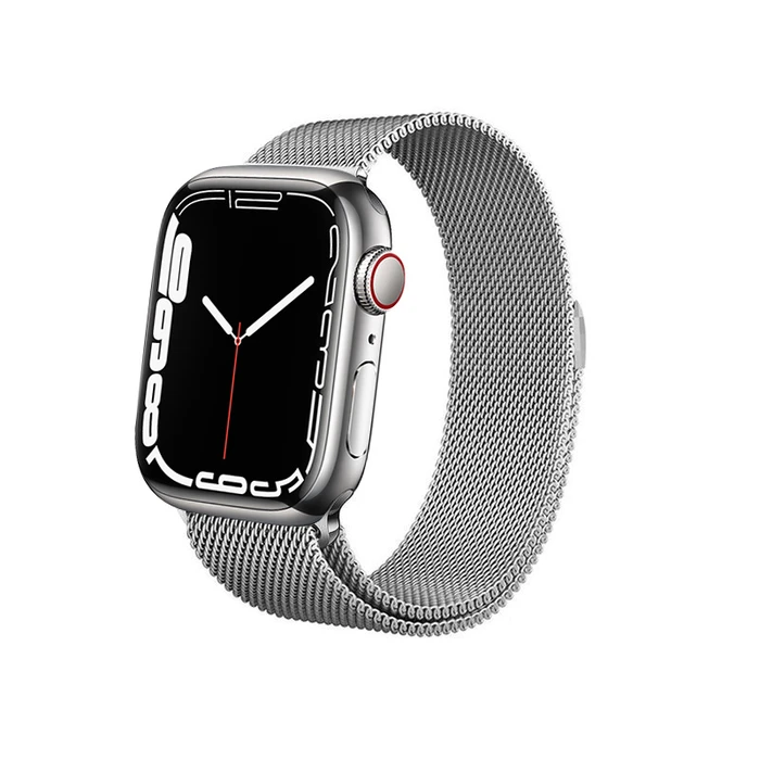 Bracelet Crong Milano Steel Apple Watch 4/5/6/7/SE/8/9 40/41mm (silver)
