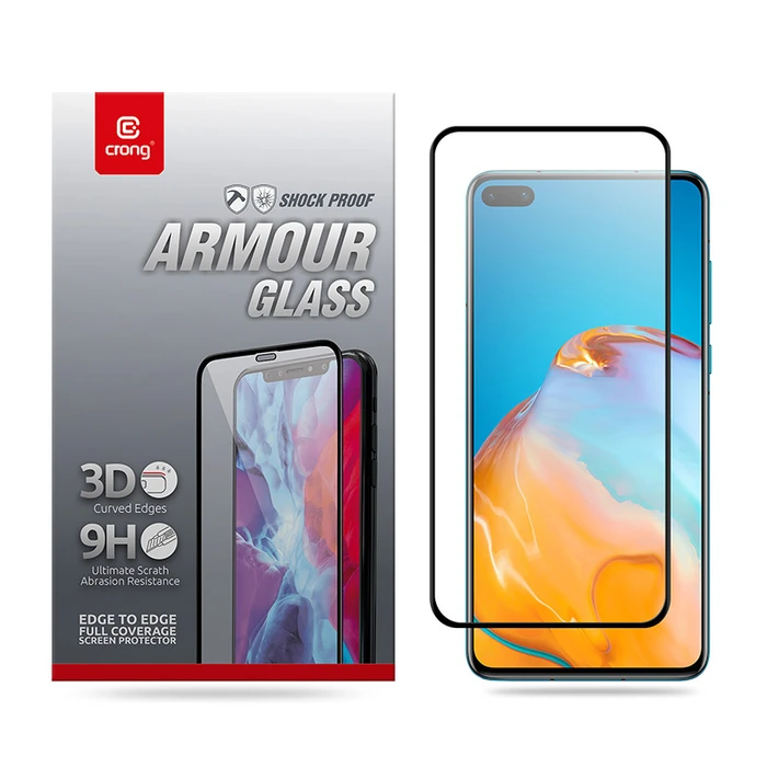 Crong 3D Armour Glass Huawei P40 + installation frame