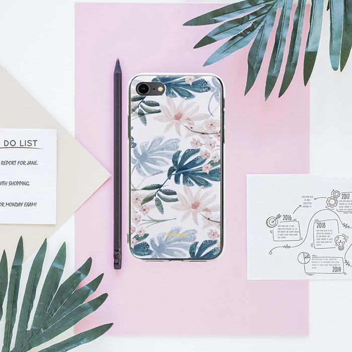 Crong Flower Case Apple iPhone SE 2022/SE 2020/8/7 (pattern 01)