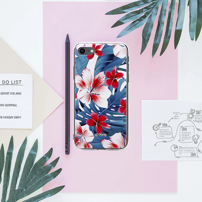 Crong Flower Case Apple iPhone SE 2022/SE 2020/8/7 (pattern 03)