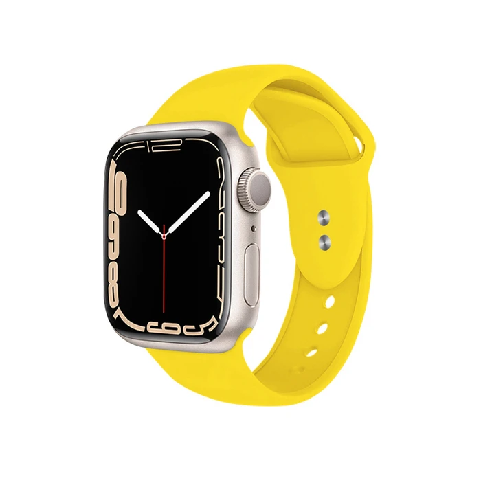 Belt Crong Liquid Apple Watch 4/5/6/7/SE/8/9/10 40/41/42mm (yellow)