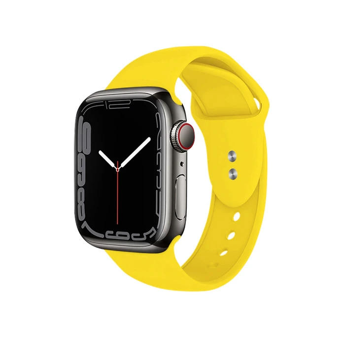 Belt Crong Liquid Apple Watch 4/5/6/7/SE/8/9/10 40/41/42mm (yellow)