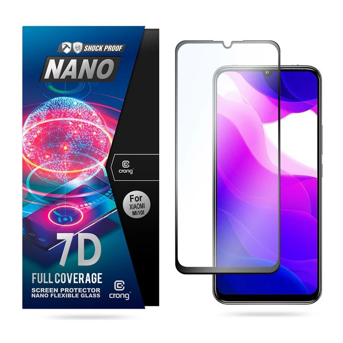 Crong 7D Nano Flexible Glass Xiaomi Mi 10 Lite