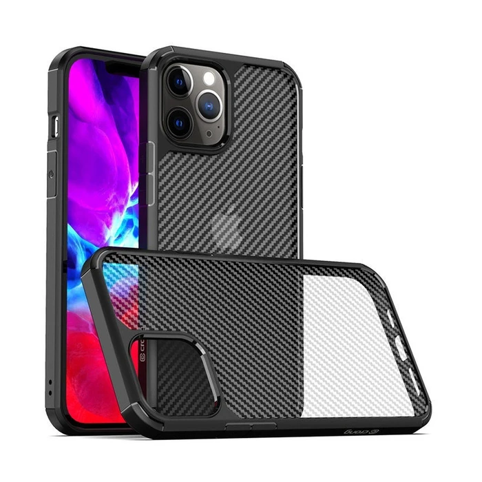 Crong Hybrid Carbon Apple iPhone 12 Pro Max (black)