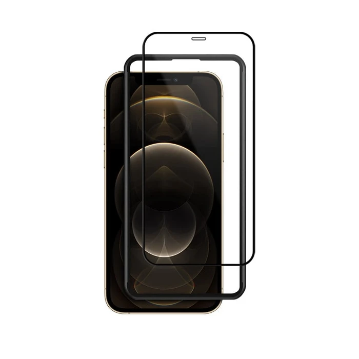 Crong Anti-Bacterial 3D Armour Glass Apple iPhone 12 Pro Max + installation frame