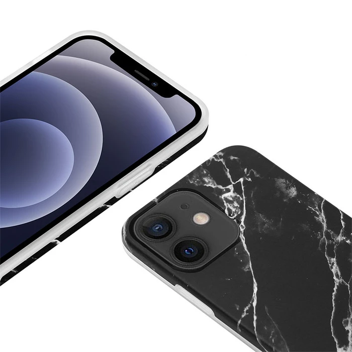 Crong Marble Case Apple iPhone 12 mini (black)