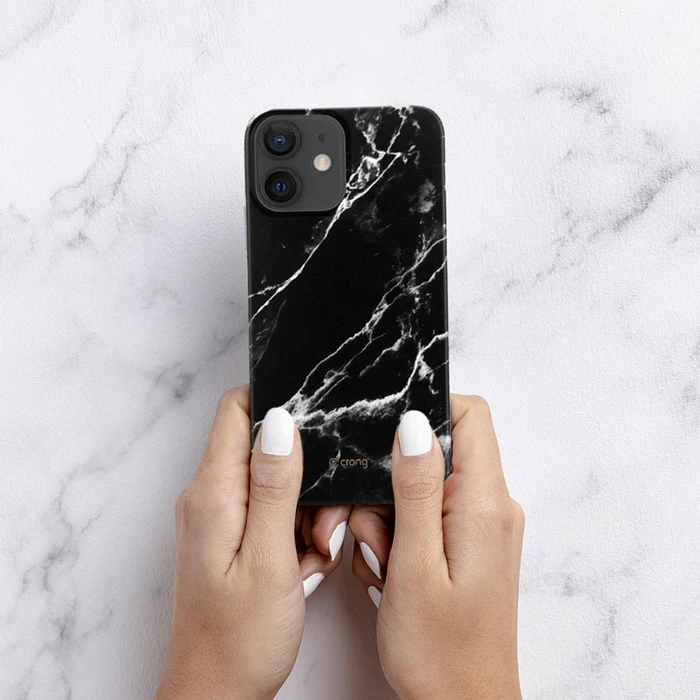 Crong Marble Case Apple iPhone 12 mini (black)