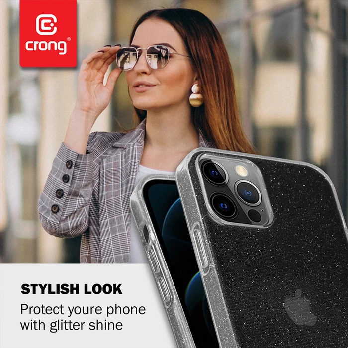Crong Glitter Case Apple iPhone 12 Pro Max (clear/silver)