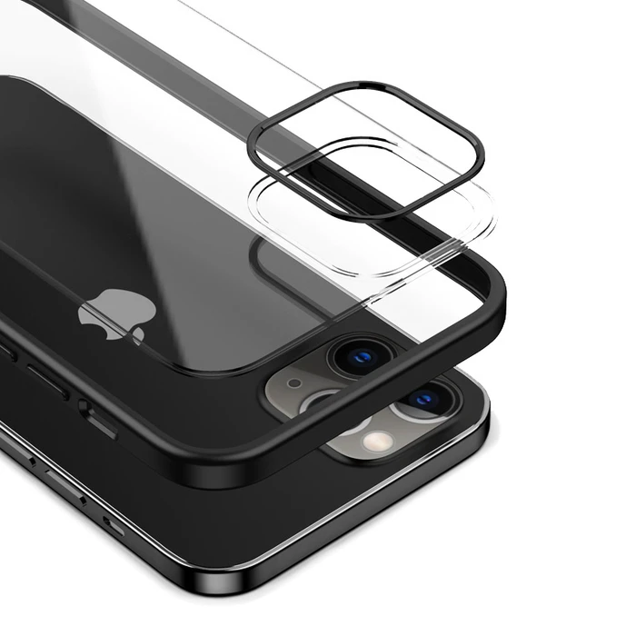 Crong Clear Cover Apple iPhone 12 Pro Max (black)