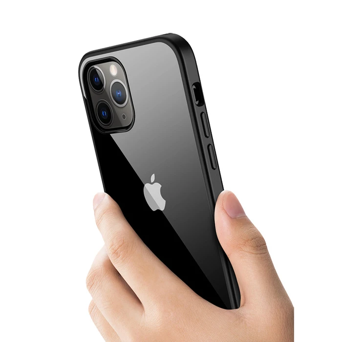 Crong Clear Cover Apple iPhone 12 Pro Max (black)