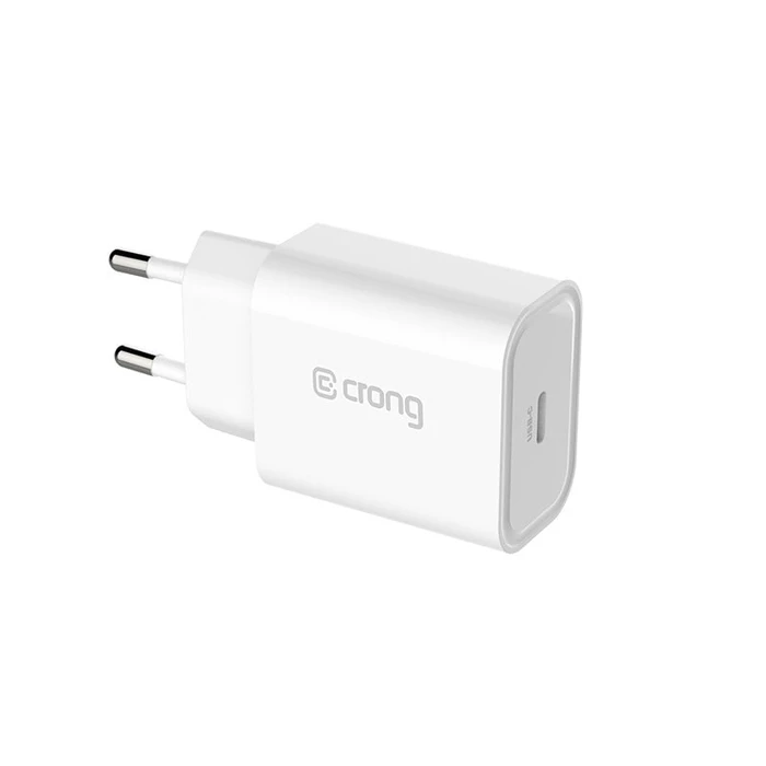 Crong USB-C Travel Charger USB-C Power Delivery 20W (white)