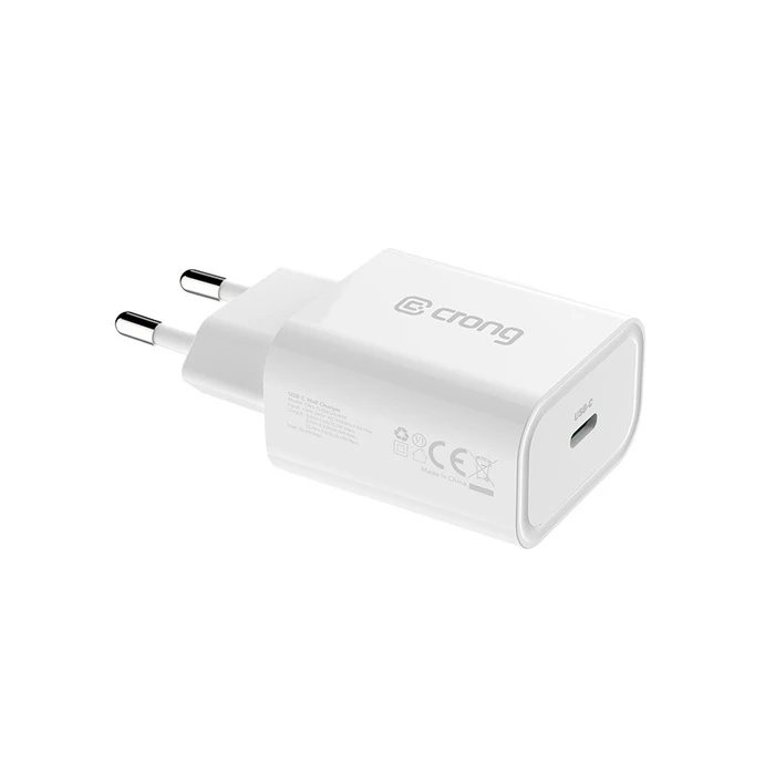 Crong USB-C Travel Charger USB-C Power Delivery 20W (white)