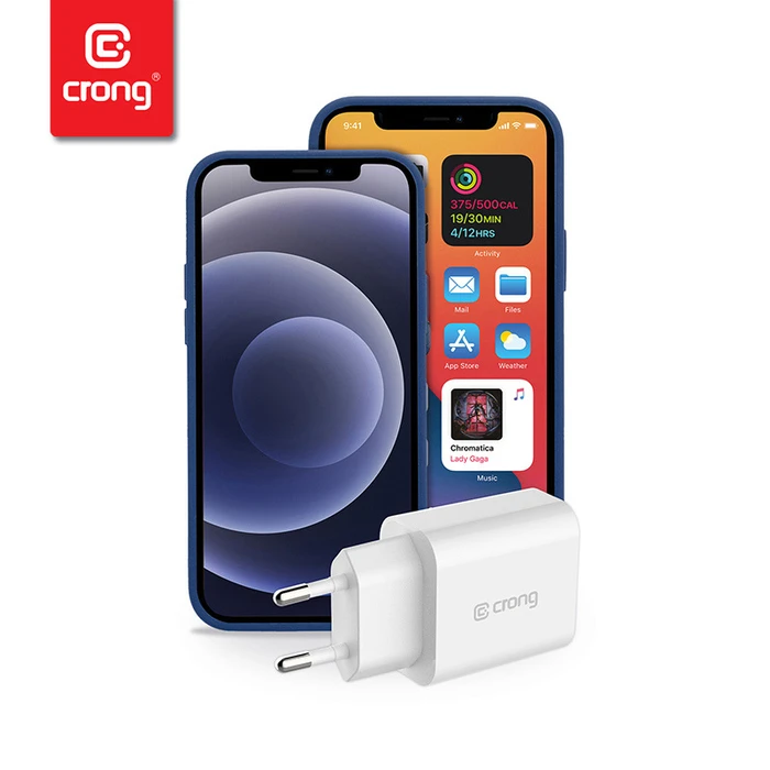 Crong USB-C Travel Charger USB-C Power Delivery 20W (white)