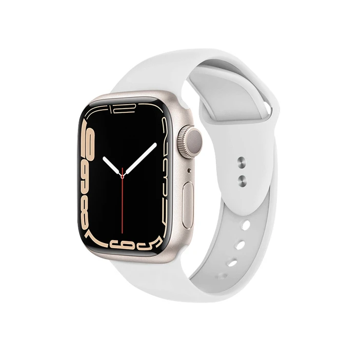 Belt Crong Liquid Apple Watch 4/5/6/7/SE/8/9/10 40/41/42mm (white)