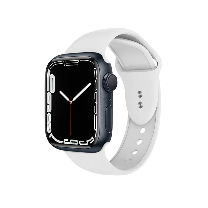Belt Crong Liquid Apple Watch 4/5/6/7/SE/8/9/10 40/41/42mm (white)