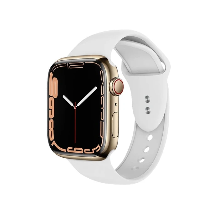 Belt Crong Liquid Apple Watch 4/5/6/7/SE/8/9/10 40/41/42mm (white)