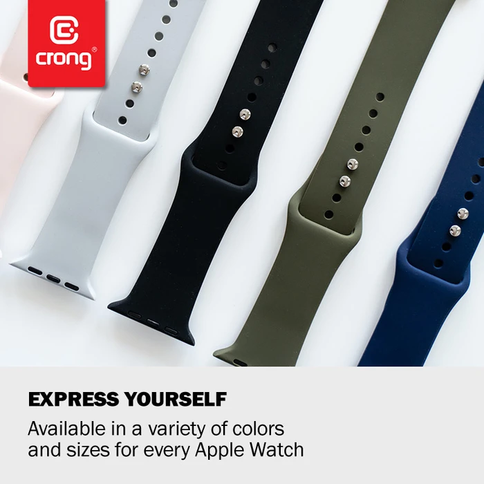 Belt Crong Liquid Apple Watch 4/5/6/7/SE/8/9/10 40/41/42mm (coral)