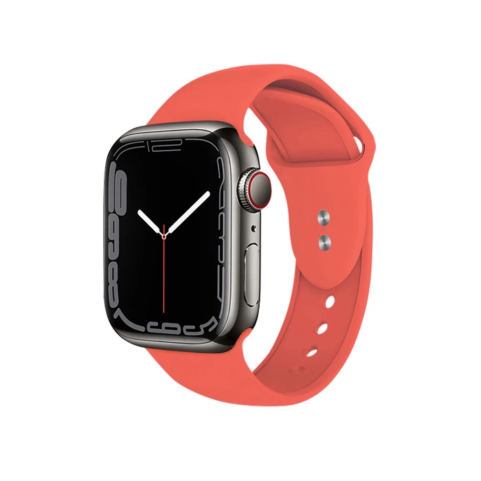 Belt Crong Liquid Apple Watch 4/5/6/7/SE/8/9/10 40/41/42mm (coral)
