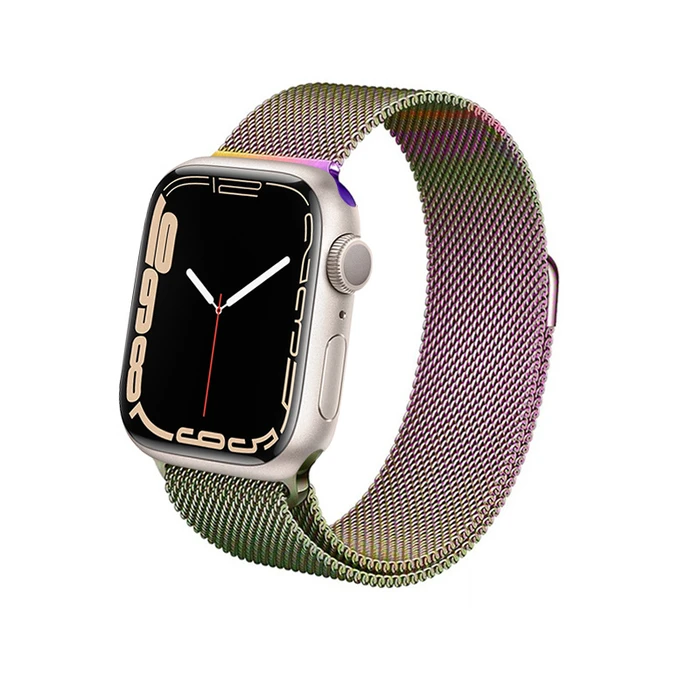 Bracelet Crong Milano Steel Apple Watch 4/5/6/7/SE/8/9 40/41mm (iridescent)