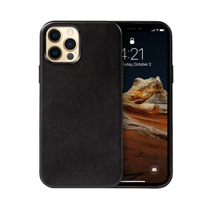 Crong Essential Cover Magnetic MagSafe Apple iPhone 12 Pro Max (black)