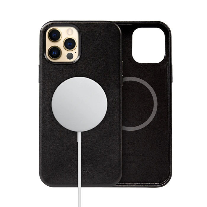 Crong Essential Cover Magnetic MagSafe Apple iPhone 12 Pro Max (black)