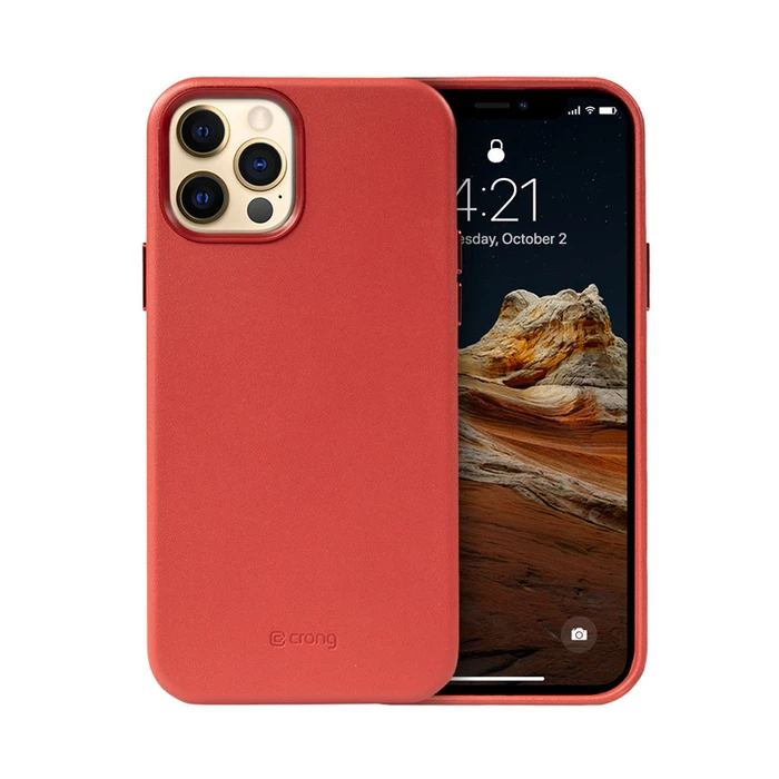 Crong Essential Cover Magnetic MagSafe Apple iPhone 12 Pro Max (red)