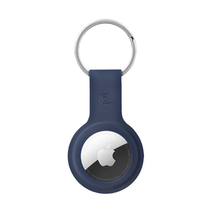 Crong Silicone Case with Key Ring Apple AirTag (navy blue)