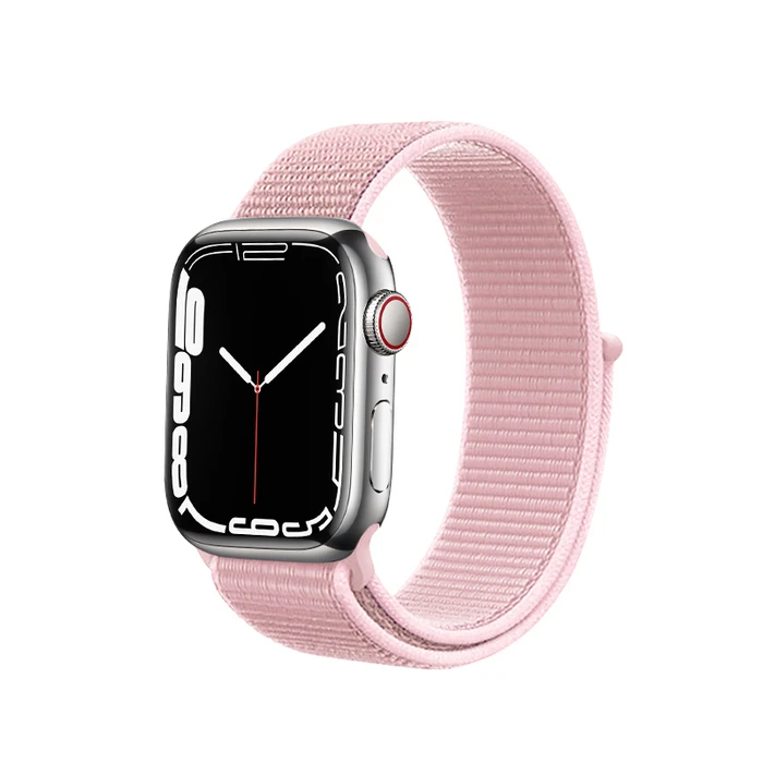 Belt Crong Nylon Apple Watch 4/5/6/7/SE/8/9/10 40/41/42mm (Powder Pink)