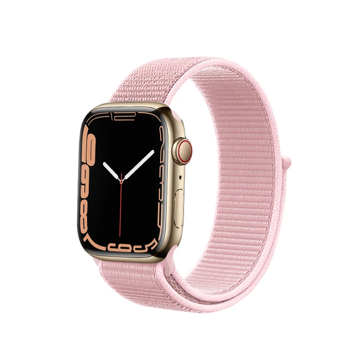 Belt Crong Nylon Apple Watch 4/5/6/7/SE/8/9/10 40/41/42mm (Powder Pink)