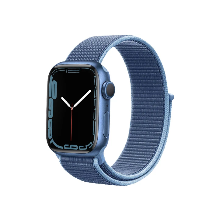 Belt Crong Nylon Apple Watch 4/5/6/7/SE/8/9/10 40/41/42mm (Ocean Blue)