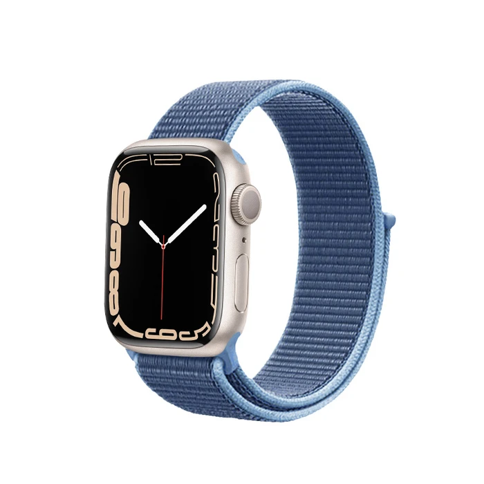 Belt Crong Nylon Apple Watch 4/5/6/7/SE/8/9/10 40/41/42mm (Ocean Blue)