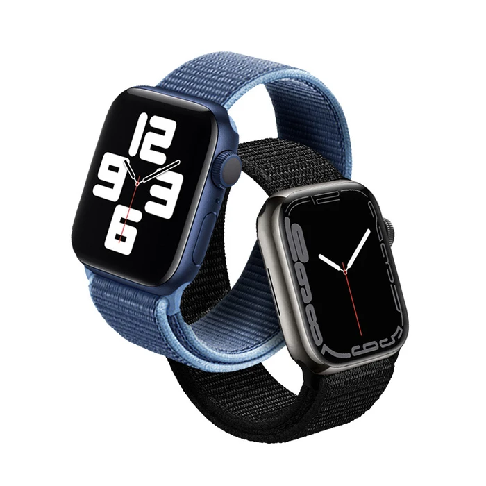 Belt Crong Nylon Apple Watch 4/5/6/7/SE/8/9/10 40/41/42mm (Ocean Blue)