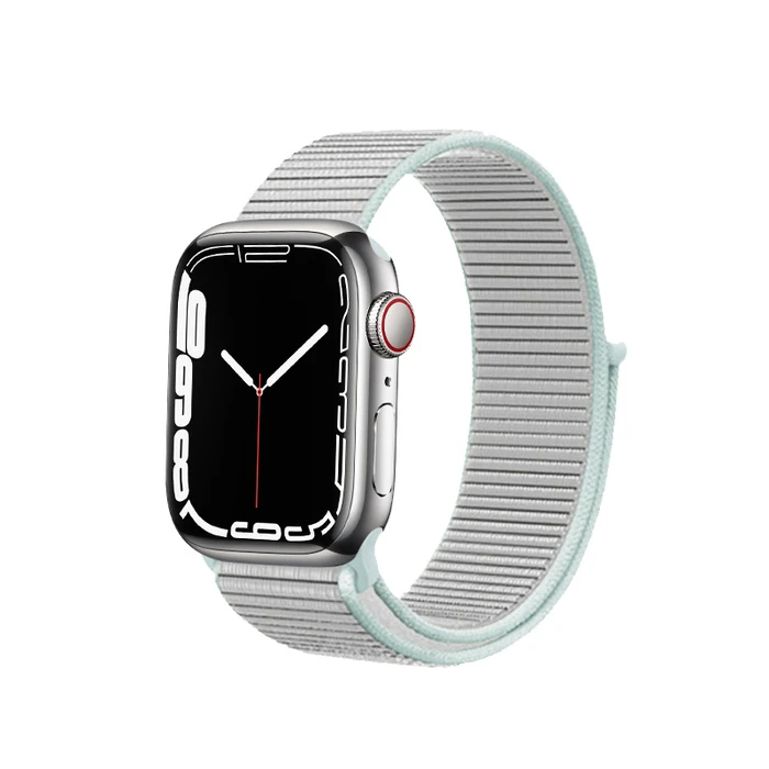Belt Crong Nylon Apple Watch 4/5/6/7/SE/8/9/10 40/41/42mm (Pastel Grey)
